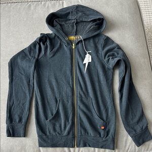 Brand New- Aviator Nation Lightening Bolt Charcoal Zip Hoodie.
